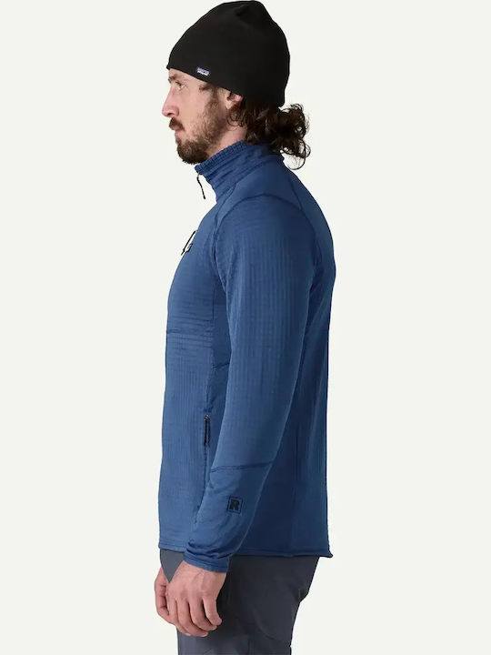 Men's Fleece Cardigan Clement Blue