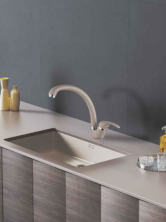 Inter Ceramic Baterie de Bucătărie Robinete de chiuvetă Bancă Bej