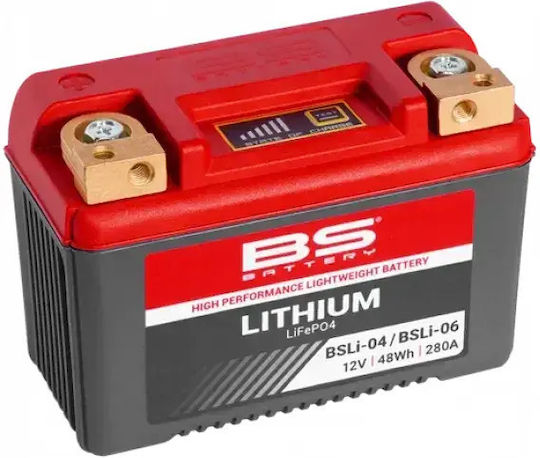 BS Lithium Motorradbatterie YT14B-BS mit Kapazität 280Ah und 48Wh