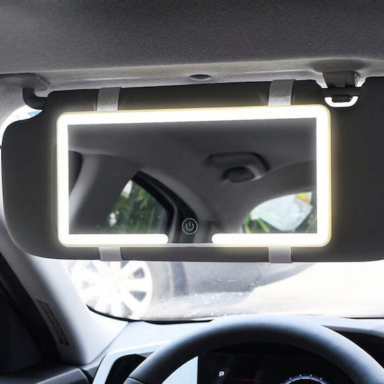 Car Sun Visor Mirror Adjustable Lighting Touch Screen 23.5×12.7cm Dx-30