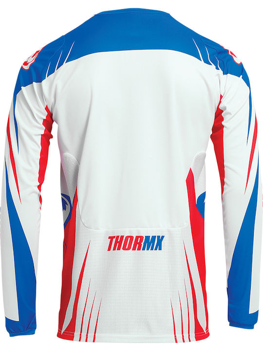 Thor Pulse 04 LE Pentru bărbați Tricou Motocross Mânecă lungă Red/White/Blue Thor Pulse 04 LE Pentru bărbați Tricou Motocross Mânecă lungă Red/White/Blue