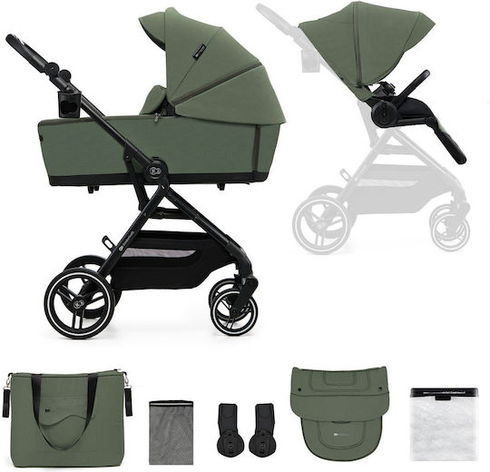 Kinderkraft Yoxi Reglabil 2 în 1 Cărucior pentru copii Potrivit pentru Nou-născut Mystic Green 10.9kg