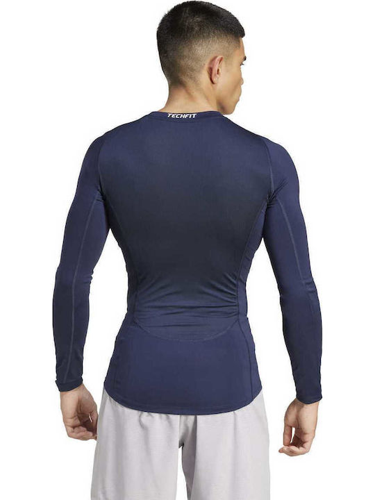 adidas Techfit Compression Ισοθερμική Μπλούζα Μπλε adidas Techfit Compression Ισοθερμική Μπλούζα Μπλε