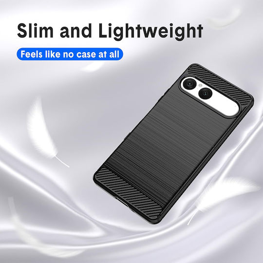 Techsuit Carbon Stoßstange Silikon / Kunststoff Schwarz (Xperia 10)
