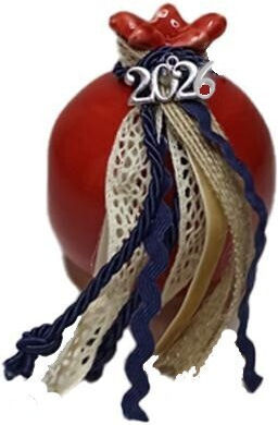 Dream Handmade Hanging Lucky Charm Pomegranate Red Ceramic 2026 8x8cm 1pcs