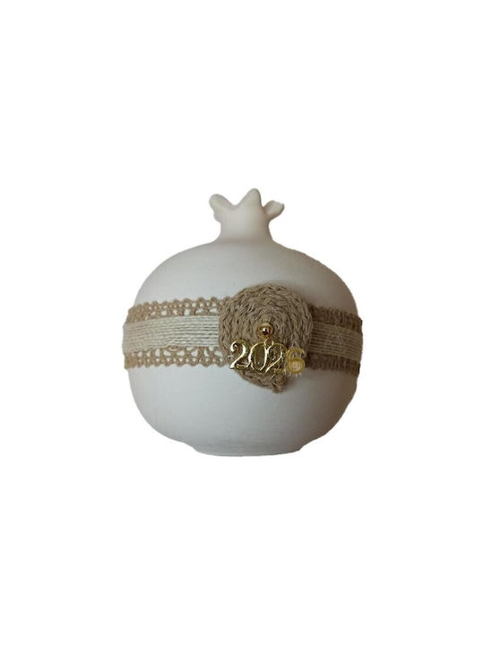 Dream Handmade Окачен Гоури Нар Бял Керамичен 2026 12x12см 1бр