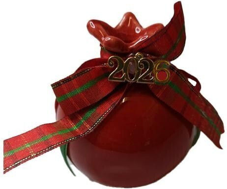 Dream Handmade Hanging Lucky Charm Pomegranate Red Ceramic 2026 10x10cm 1pcs
