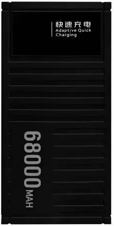 Andowl Q-CD6500 Power Bank 68000mAh 30W with 4 USB-A Ports Quick Charge 3.0 Black