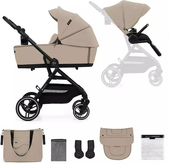 Kinderkraft Yoxi 2 in 1 Baby Stroller Suitable for Newborn Beige