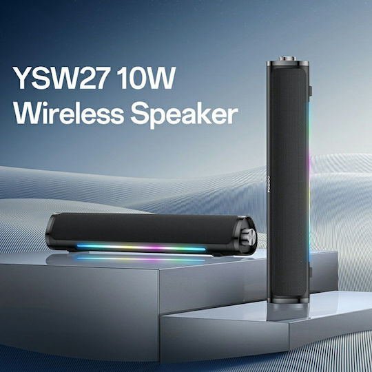 Yesido Ysw27 Bluetooth Speaker 10W with Battery Life up to 1.5 hours Black