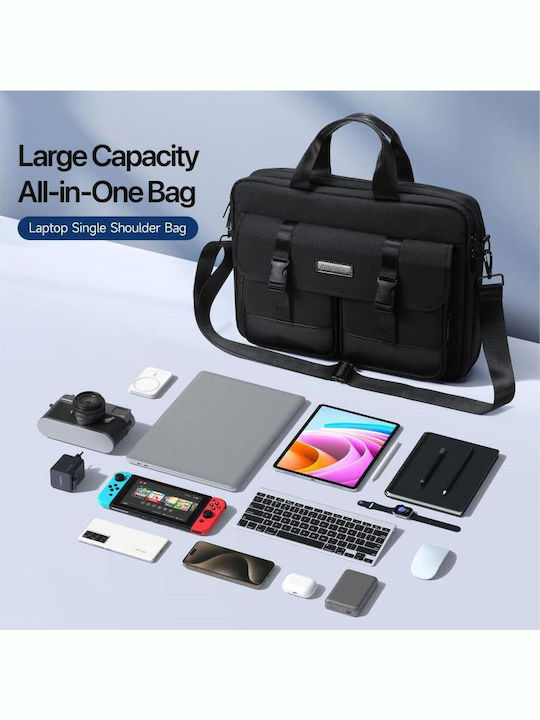 Dux Ducis Τσάντα για Laptop σε Μαύρο χρώμα