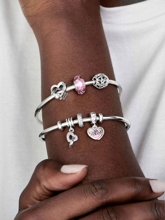 Pandora Spacer Charm с Камъни от Сребро със Зиркон