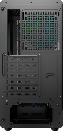 Cougar Airface Pure Rgb Gaming Midi Tower Κουτί Υπολογιστή με RGB Φωτισμό Μαύρο