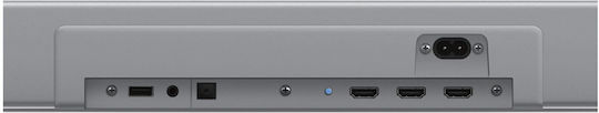 Philips TAB8505 Soundbar 2.1 Bluetooth, HDMI και Wi-Fi 200W με Ασύρματο Subwoofer και Τηλεχειριστήριο Ασημί