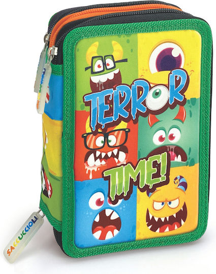 Lebez Pencil Case Full 12pcs with 3 Compartments Various Designs/Colours