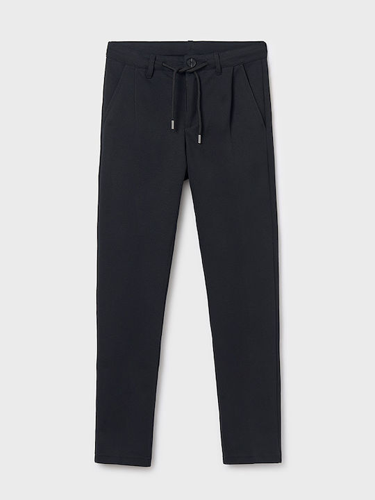 Kinder Hose Chino Stoff Schwarz