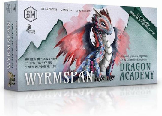 Board Game Wyrmspan: Dragon Academy for 1-5 Players 14+ Years Old Stonemaier Games