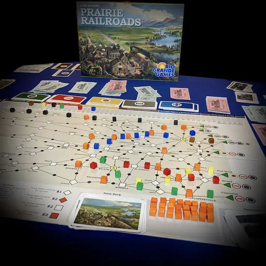 Настолна игра Prairie Railroads за 3-5 играчи 12+ години (EN) Rio Grande Games