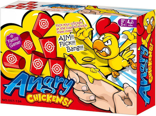 Brettspiel Angry Chicks für 2 Spieler 3+ Jahre (EN) Bufnitel