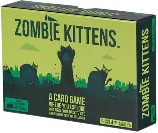 Joc de Societate Zombie Kittens pentru 2-5 Jucători 7+ Ani Asmodee