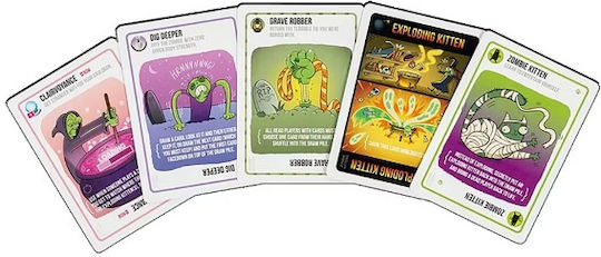 Joc de Societate Zombie Kittens pentru 2-5 Jucători 7+ Ani Asmodee