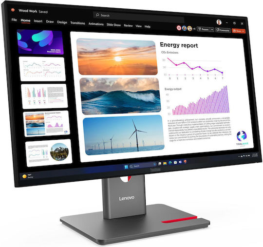 Lenovo ThinkVision P24Q-40 IPS Monitor 23.8" QHD 2560x1440 with Response Time 6ms GTG