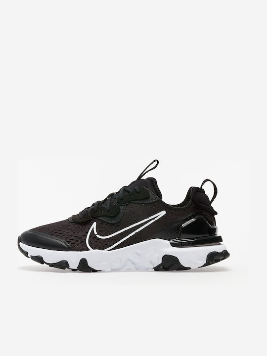 React Vision Gs Kids Sports Shoes Running with Laces Black