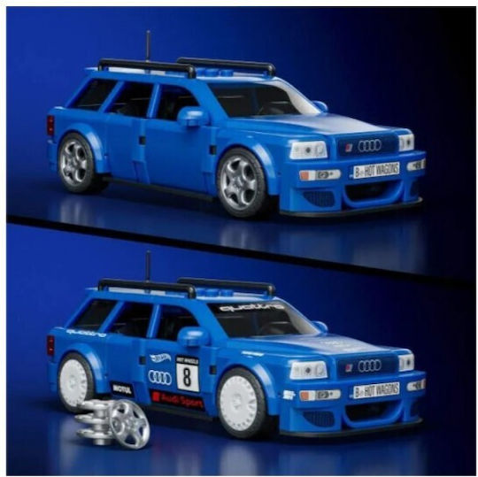 Mattel Brick Shop Cuburi de Construit Hot Wheels Speed Series Audi