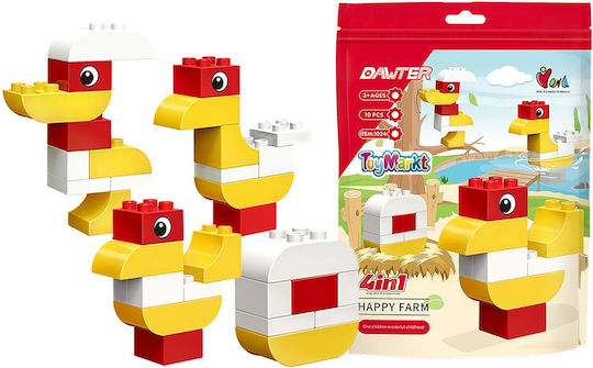 ToyMarkt Happy Farm Building Blocks For Ages 3+ 10 Pieces