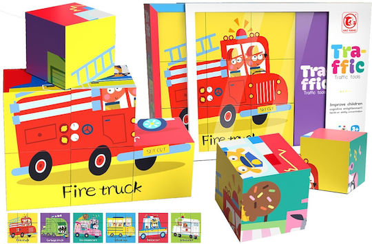 ToyMarkt Кубчета Traffic за 3+ Години 9 Бройки