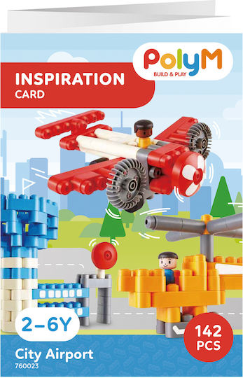 Hape Blocuri PolyM Airport pentru 2-6 ani Ani 142buc