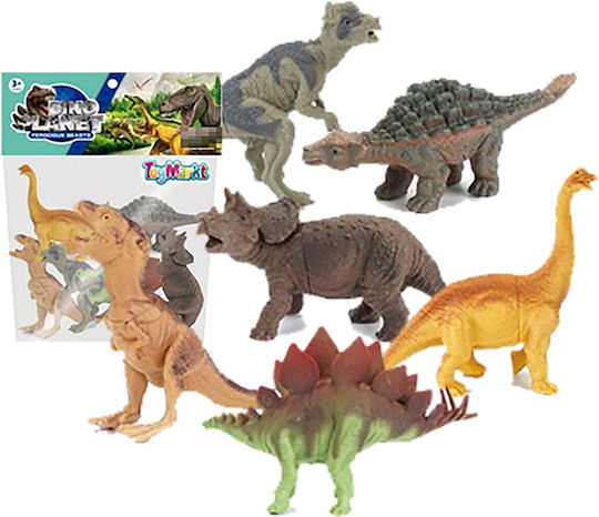 ToyMarkt Σετ 6 Δεινόσαυροι για 3+ Ετών 10εκ. (Διάφορα Σχέδια)