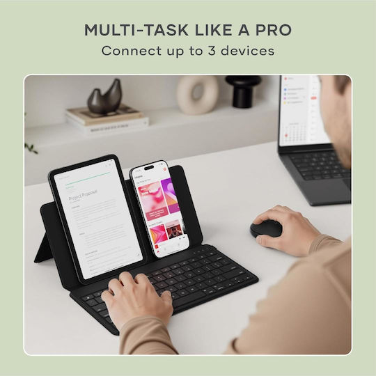 Satechi Kabellos Bluetooth Nur Tastatur für Tablet Englisch US Beige