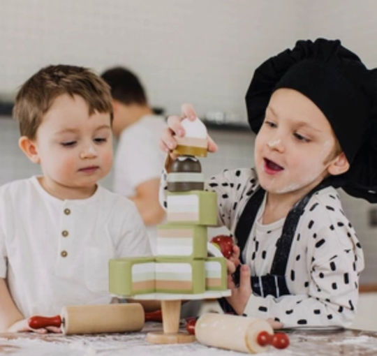 Micki Wooden Cake Toys for 3+ Years 12 Pieces