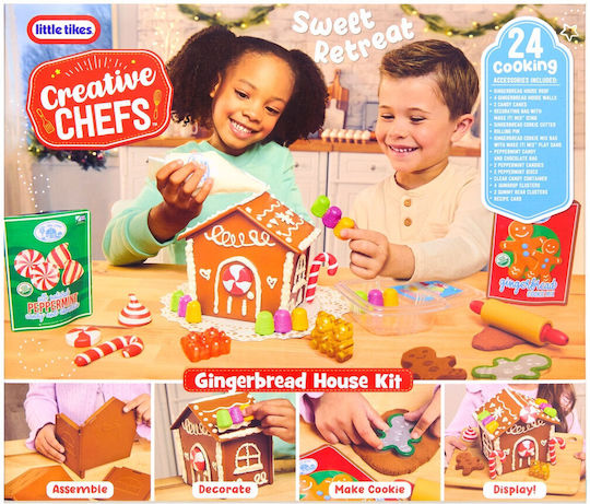 Little Tikes Creative Chef - Gingerbread House Kit 4τμχ