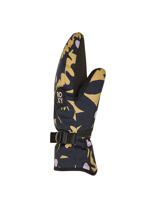 Roxy Jetty Mittens Γυναικεία Γάντια Σκι & Snowboard Πολύχρωμα