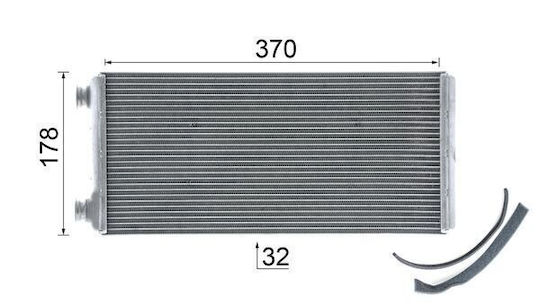 Heat Exchanger Cabin Heating Mahle Ah 5 000p