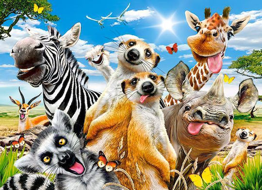 Puzzle pentru Copii African Selfie pentru 7+ ani+ Ani 200buc Castorland