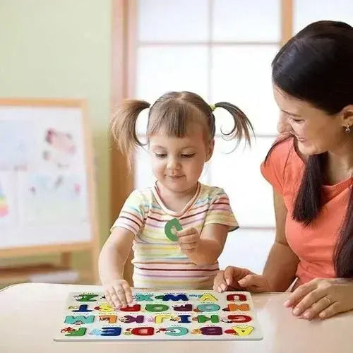 Ξύλινο Παιδικό Puzzle Σφηνώματα SDS