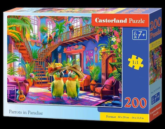 Παζλ Castorland 200 Παπαγάλοι Στον Παράδεισο Castor