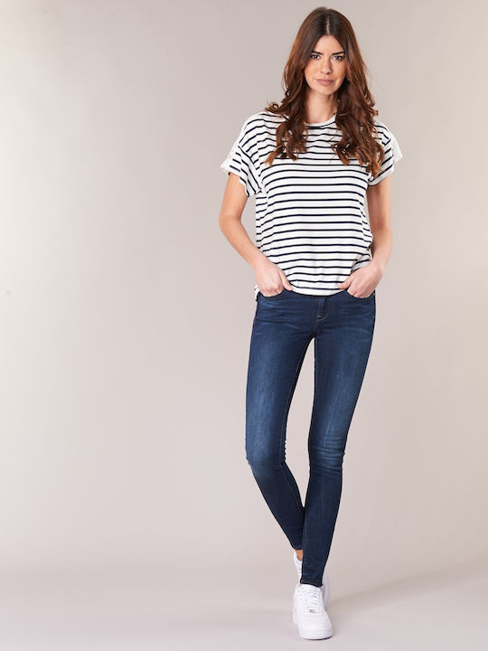 Midge Γυναικείο Jean Παντελόνι Mid Rise σε Skinny Εφαρμογή