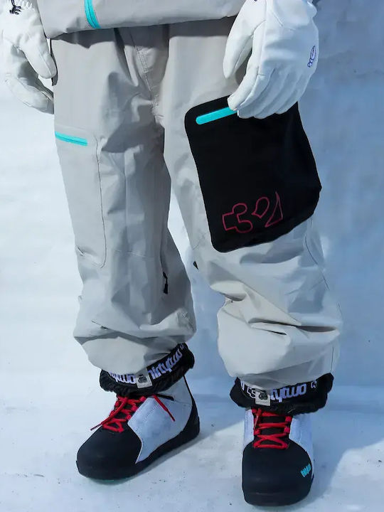 Thirty two I-008384-1050 Men's Trousers for Ski & Snowboard Silver