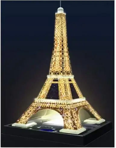 Kids Puzzle 3D Iconics Eiffel Tower Night Edition 216pcs Ravensburger