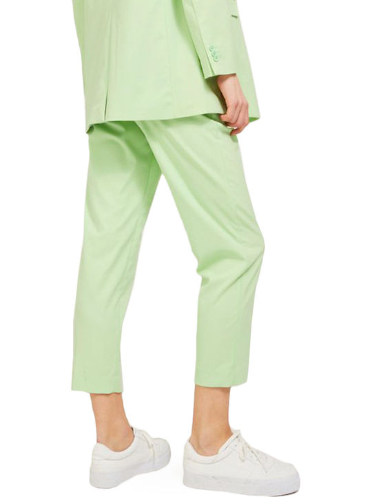 Jack & Jones Damen Hoch tailliert Stoff Capri Hose Pastel Green Jack & Jones Damen Hoch tailliert Stoff Capri Hose Pastel Green
