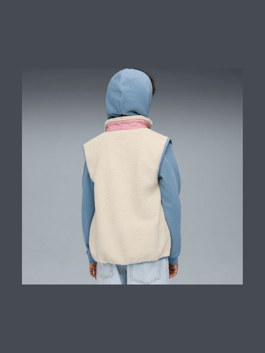 Hybrid Sherpa Kids Sports Sleeveless Pink Jacket