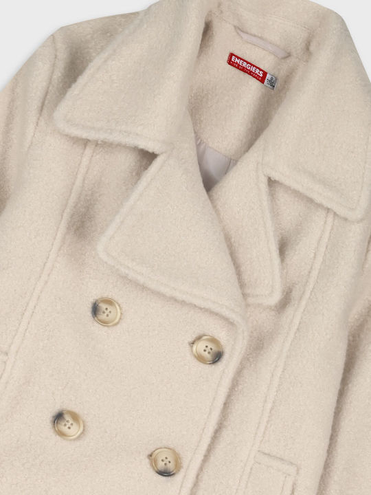 Kids Short Burgundy Coat