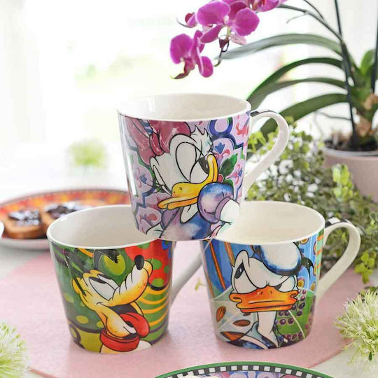 Egan Italy Donald Duck Κούπα από Πορσελάνη Πολύχρωμη 430ml