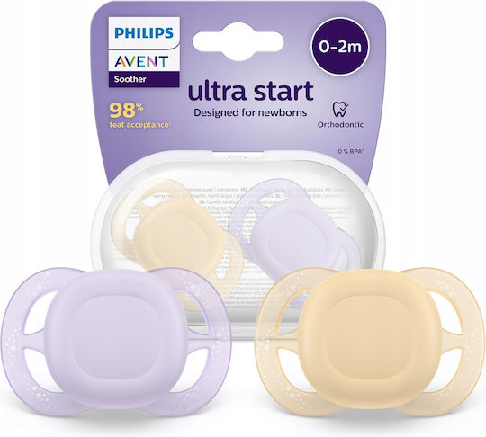 Philips Ultra Ultra Schnuller Silikon Rosa für 0-2 Monate 2Stück