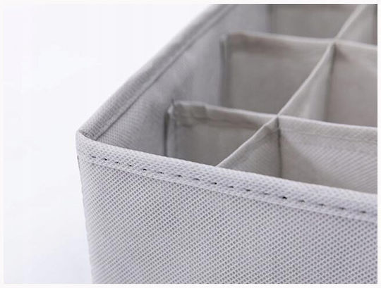 Fabric Storage Case for Socks / Underwear in Gray Color 30x30x10cm 1pcs