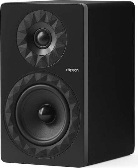 Elipson Prestige Facet II 6B Paar Hi-Fi Lautsprecher Buch selbst 100W 2 Anzahl von Fahrern B17.6xT22.5xH29.8cm. Schwarz